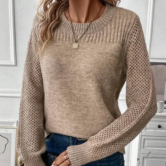 New long sleeve knit sweater - Picture 1 of 6
